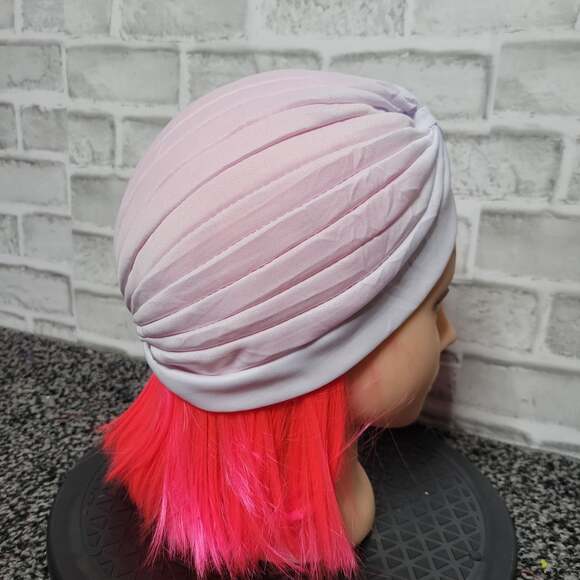 Vintage Inspired White Turban Hat, OSFM - Picture 4 of 4
